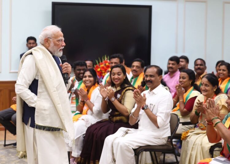 केरल से आए जनप्रतिनिधियों से पीएम मोदी ने कहा- जनता को अब भाजपा से ही आस