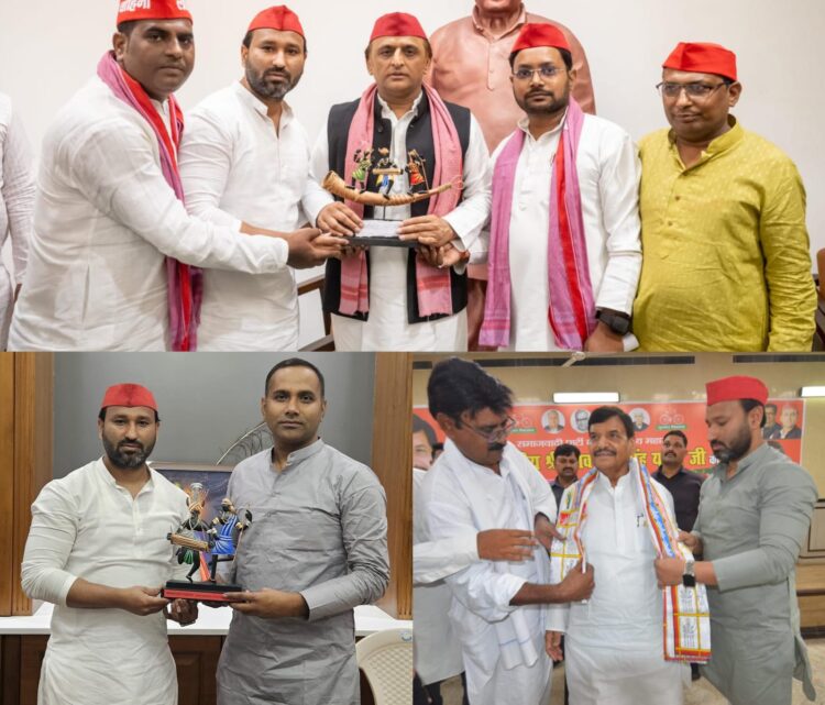 सपा मुखिया अखिलेश यादव से मुलाकात कर युवा अध्यक्ष मंतोष यादव ने छत्तीसगढ़ के मौजूदा राजनीतिक हालात पर की चर्चा