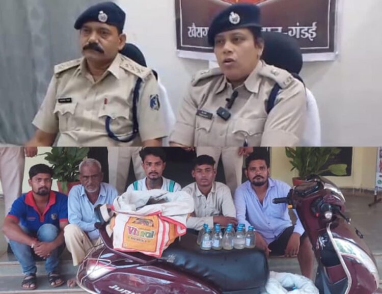 नाबालिग बच्चे से शराब तस्करी कराने वाले मास्टर माइंड सहित 05 आरोपी गिरफ्तार, जेजे एक्ट तहत हुई कार्यवाही