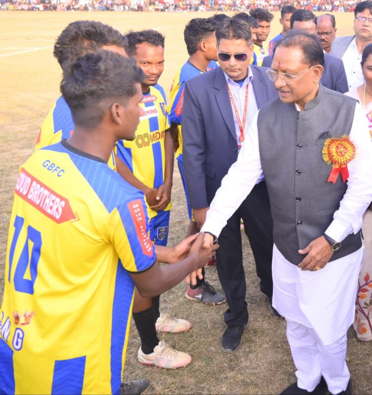 हमारी सरकार राज्य में खेलों के विकास और प्रतिभावान खिलाडियों को आगे बढ़ाने के लिए प्रतिबद्ध : मुख्यमंत्री विष्णुदेव साय