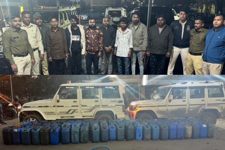 संदिग्ध आचरण वाले 06 पुलिसकर्मी निलंबित, 07 आरोपियों से चोरी के 2345 लीटर डीजल और दो बोलोरो जप्त