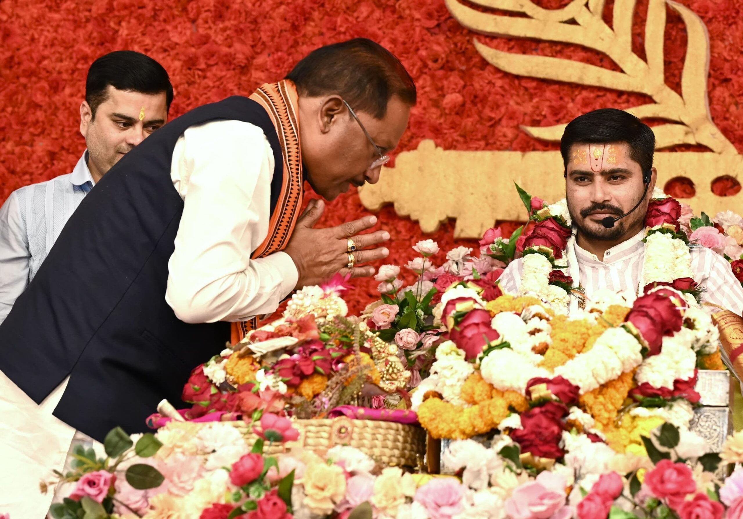 मुख्यमंत्री ने श्रीमद्भागवत कथा में किया श्रीकृष्ण-सुदामा प्रसंग का श्रवण, छत्तीसगढ़ की समृद्धि और खुशहाली की कामना की