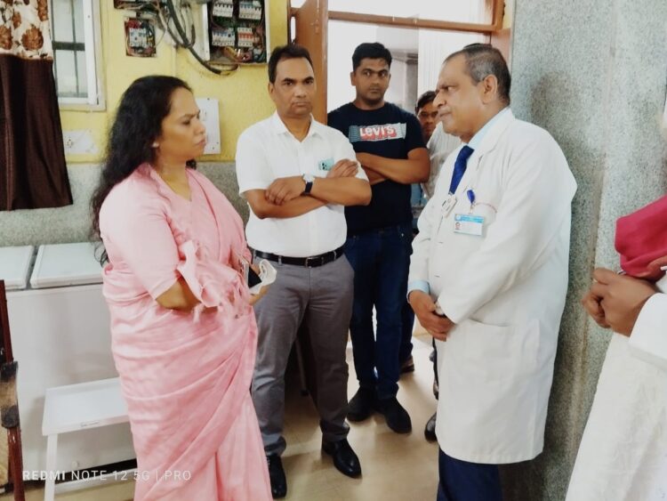 आयुक्त चिकित्सा शिक्षा शिखा राजपूत तिवारी ने अम्बेडकर अस्पताल का किया निरीक्षण, ओपीडी एवं वार्डों का अवलोकन कर स्वास्थ्य सुविधाओं की ली जानकारी