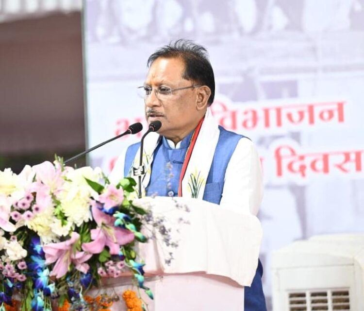 भारत का विभाजन इतिहास की एक गहरी पीड़ा : मुख्यमंत्री विष्णु देव साय