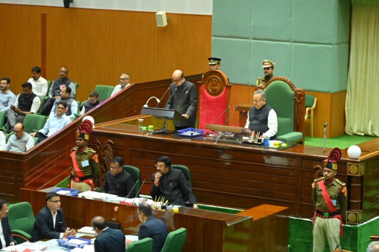 राज्यपाल रमेन डेका ने छत्तीसगढ की 6वीं विधानसभा के अष्टम् सत्र को संबोधित किया