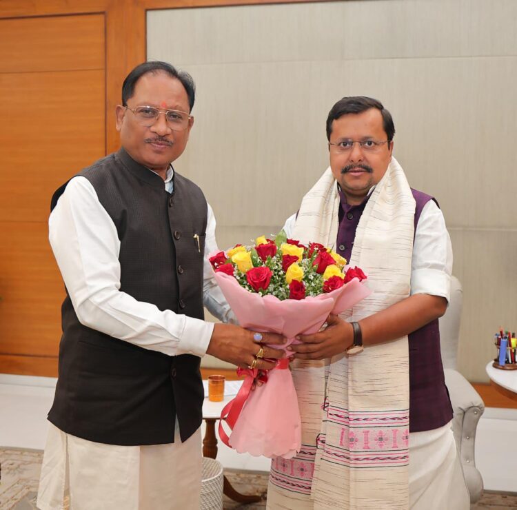 मुख्यमंत्री ने भाजपा राष्ट्रीय अध्यक्ष नितिन नवीन से की सौजन्य भेंट, स्थापना दिवस की दी बधाई