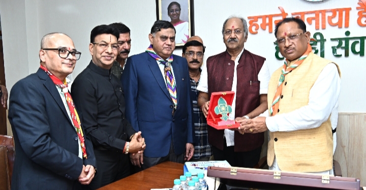मुख्यमंत्री से राज्य भारत स्काउट्स और गाइड्स संघ के प्रतिनिधिमंडल ने की मुलाकात, छत्तीसगढ़ में आयोजित होगा 19वां नेशनल जैम्बोरी