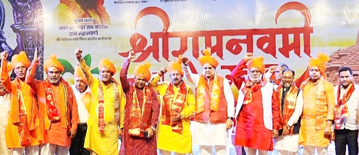 श्रीरामनवमी उत्सव: 40वें वर्ष भगवामयी हुई इस्पातनगरी, श्रीरामलीला मैदान में जुटी हजारों श्रद्धालुओं की भीड़