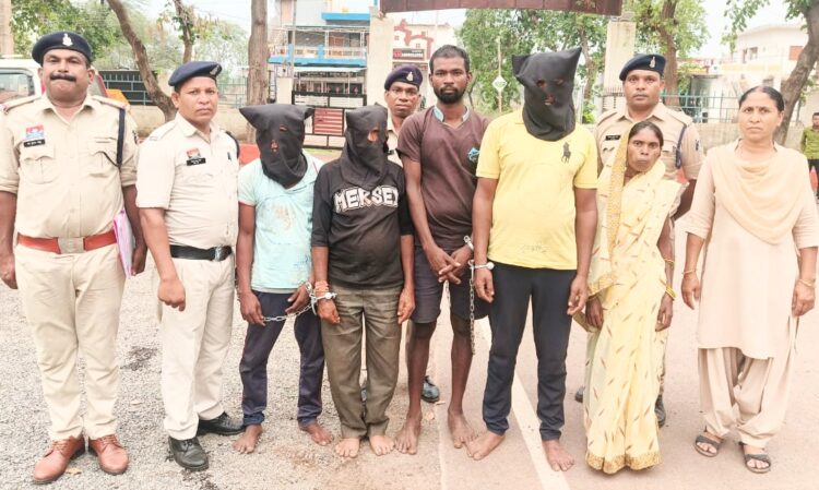 वर्चस्व की लड़ाई में एक बैगा ने की दूसरे बैगा की चाकू मारकर की हत्या, घटना में शामिल पांच आरोप गिरफ्तार