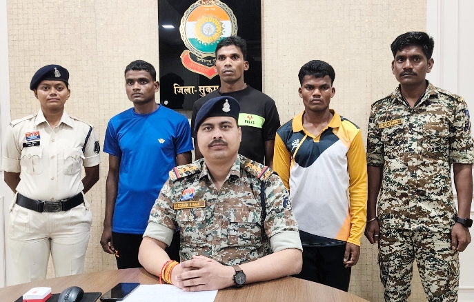 21 लाख रुपए के ईनामी 3 हार्डकोर सक्रिय नक्सली गिरफ्तार, तीनो के खिलाफ पूर्व से हत्या का प्रकरण दर्ज