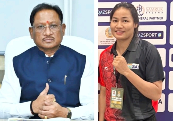 मुख्यमंत्री विष्णुदेव साय ने महिला बॉक्सर सना माचू को दी शुभकामनाएँ, छत्तीसगढ़ के लिए गौरव का क्षण