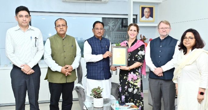 विकसित छत्तीसगढ़ के निर्माण में यूनिसेफ इंडिया देगा तकनीकी सहयोग, मुख्यमंत्री से यूनिसेफ इंडिया के प्रतिनिधिमंडल ने की सौजन्य भेंट