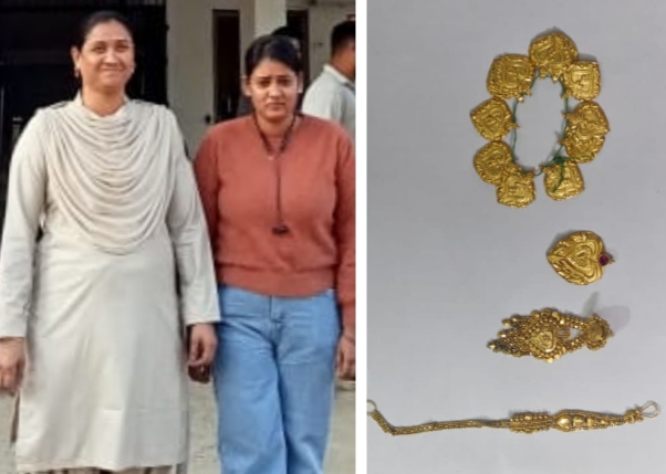 चोरी के जेवरात को बिना वैध दस्तावेज के गिरवी रखने वाली फायनेंस कंपनी की महिला कर्मी गिरफ्तार