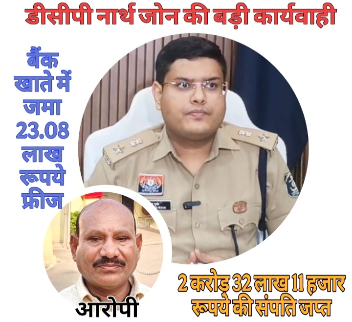 सफेमा एक्ट के तहत् गांजा तस्कर का करोड़ो रूपये की अचल संपत्ति जप्त, बैंक खाते में जमा लाखों रुपए फ्रीज