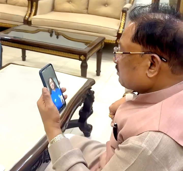 विश्व मंच पर छत्तीसगढ़ की बेटी का दमदार प्रदर्शन, मुख्यमंत्री विष्णु देव साय ने वीडियो कॉल पर दी बधाई