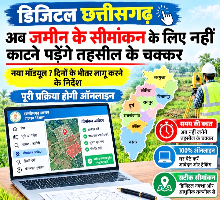 अब ज़मीन के सीमांकन के लिए नहीं काटने पड़ेंगे तहसील के चक्कर, नया मॉड्यूल 7 दिनों के भीतर लागू करने के निर्देश