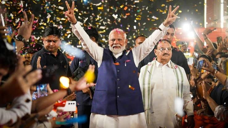 भाजपा मुख्यालय से पीएम मोदी का संबोधन, कहा- महाराष्ट्र ने डंके की चोट पर कहा है- एक हैं, तो सेफ